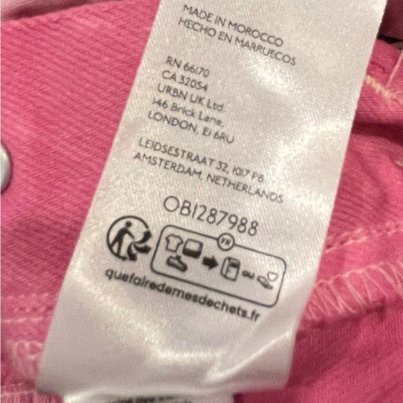 nwt free people Pink electric bouquet lilac ziggy Denim Overalls small - Picture 14 of 15